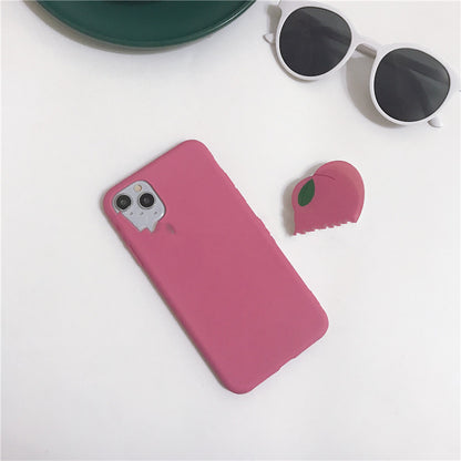 Peach Stand For  Mobile Phone Case
