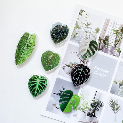 Cute Green Leaves Smartphone Holder Finger Stand