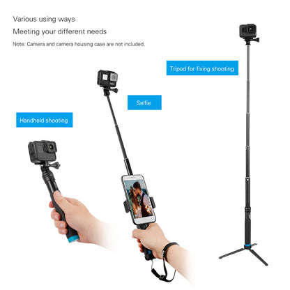 Compatible with Apple, Action Camera Aluminum Alloy Tripod Selfie Stick M Pole