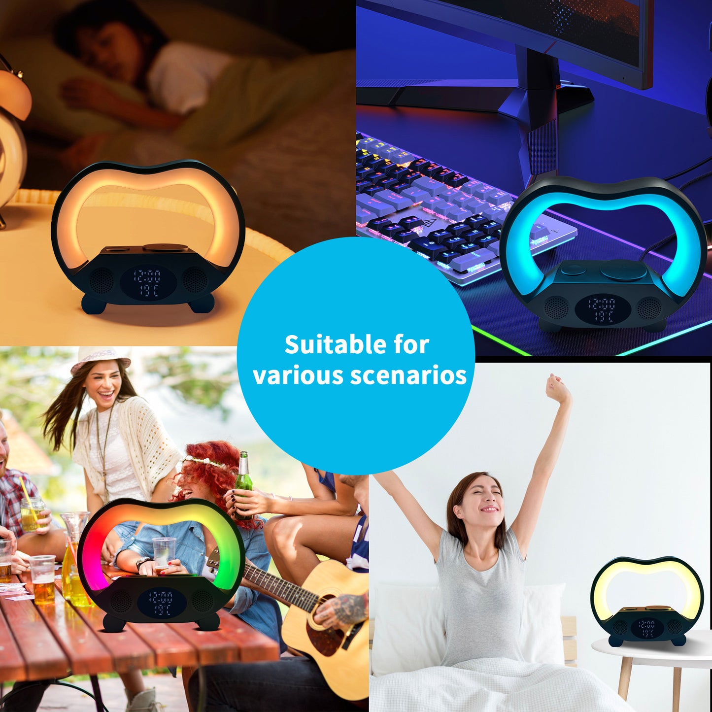 New 6 In 1 Smart Remote Control Bluetooth-compatible Ambience