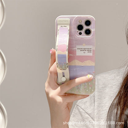 Landscape Oil Painting Wristband Bracket 14promax Phone Case