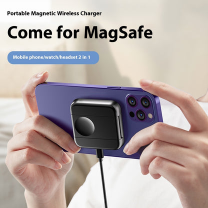 Three-in-one Wireless Charger Watch Earphone Cellphone Charging Set