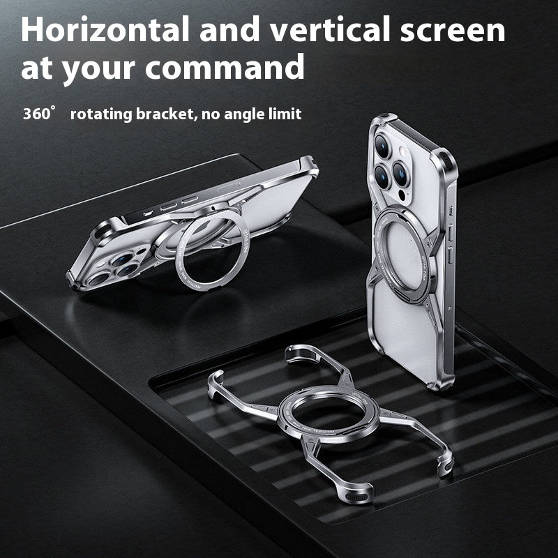 Anti-fall Heat Dissipation Metal Phone Case Mechanical Arm