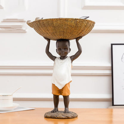 Creative Personality African Character Boy Holder