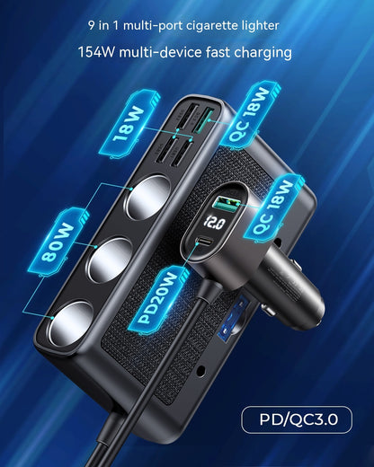 Multi-port Car Mobile Phone Charger