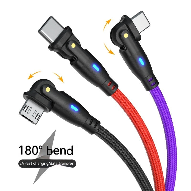 New Product Bending 180 Degrees Data Cable Fast Charge Data Cable
