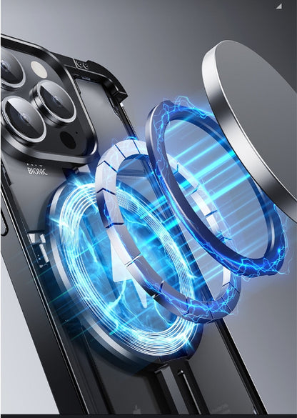 Metal Airbag Anti-fall Shell Phone Case Protective Shock