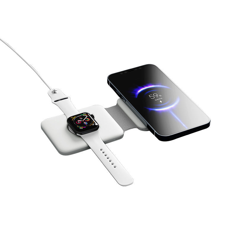 Mobile Phone 2-in-1 Wireless Charger Magnetic Suction