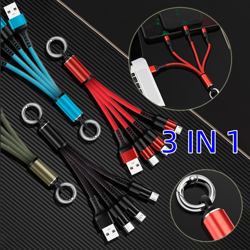 3 In 1  Multi Charger Cable For Phone Super Fast Charging