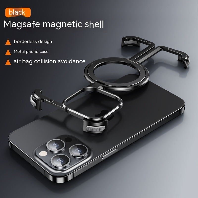 Metal Airbag Anti-fall Shell Phone Case Protective Shock