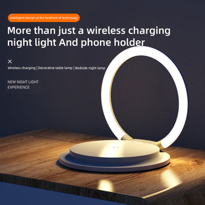 2 in 1 Wireless Charging 3 Gear Creative LED Small Night Light Portable