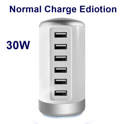 USB C Charging Station With 6Ports Mobile Phone Charger Multi-port