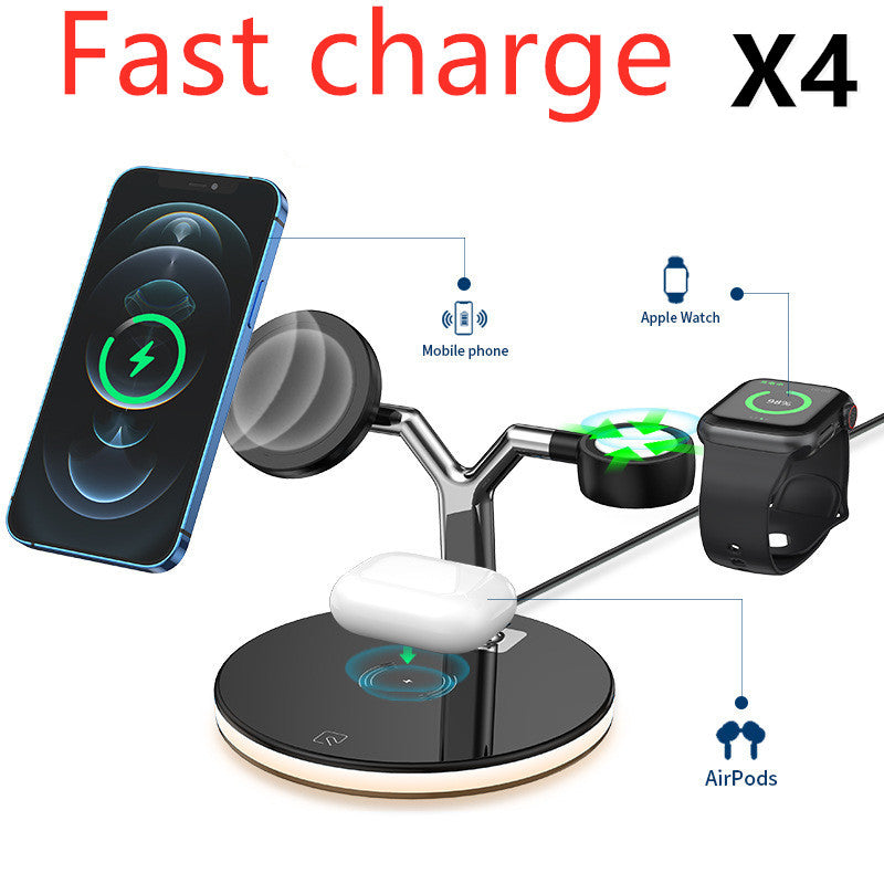 3 in 1 Magnetic Wireless Charger 15W Fast Charging Station For Magsafe Chargers