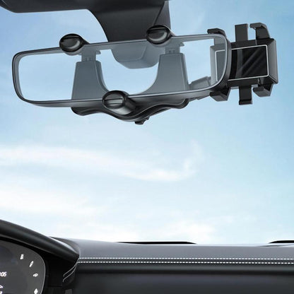 Mirror Phone Holder For Car Rotatable And Retractable Car Phone Holder