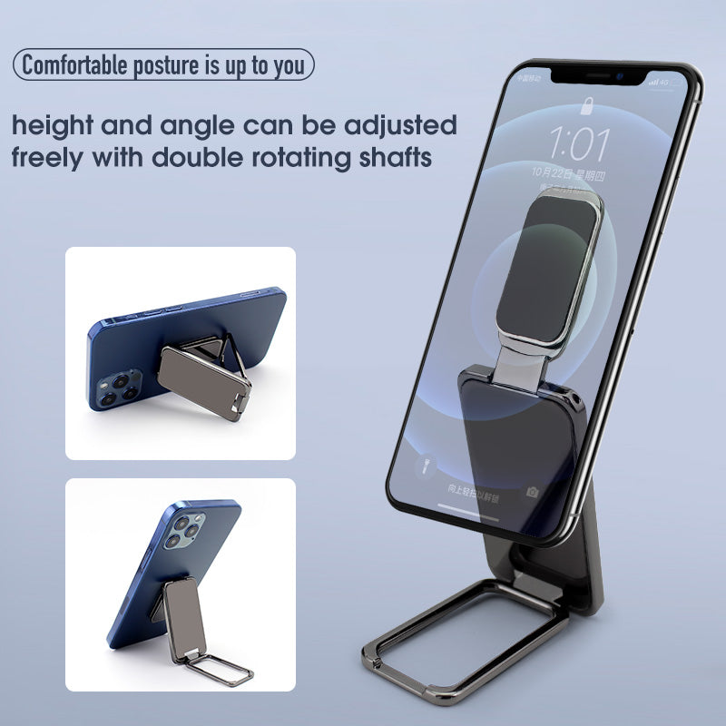 Foldable Mobile Phone Holder Ring Buckle Retractable Desktop CellPhone Stand
