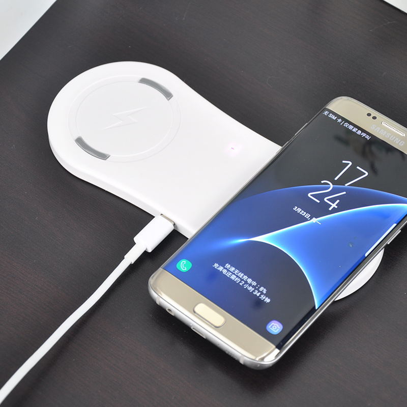 Mobile phone dual wireless induction charger