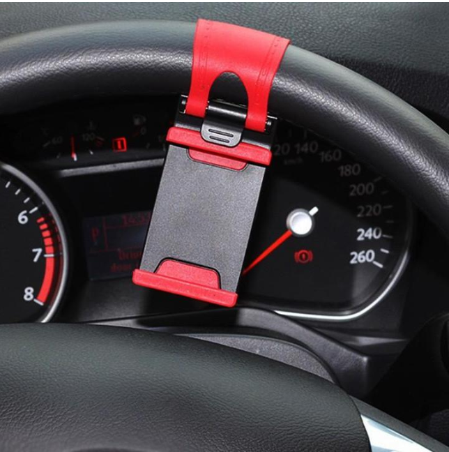 Car Steering Wheel Phone Clip Mount Holder Universal Stand Bracket