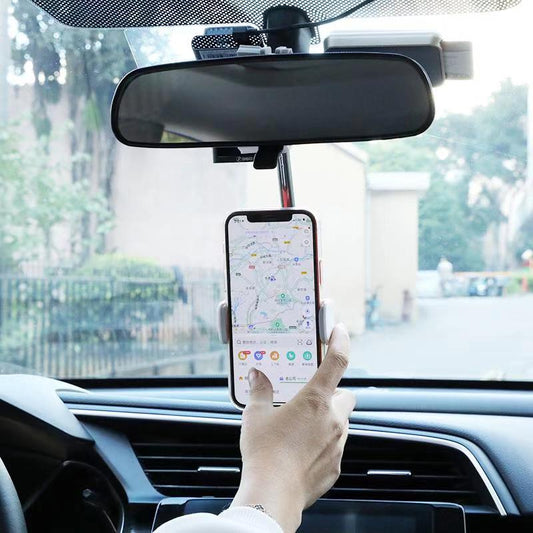 Mobile Phone Bracket For Vehicle Rearview Mirror