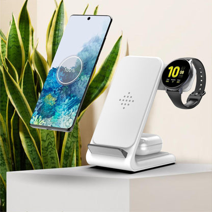 Compatible With  Fast Wireless Charger Three-in-one Bracket