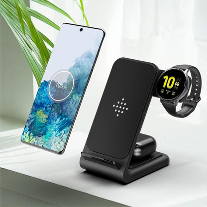 Compatible With  Fast Wireless Charger Three-in-one Bracket