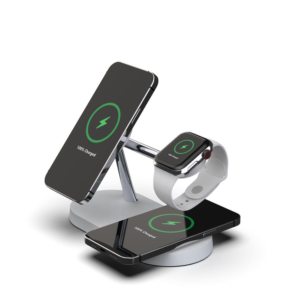 Multifunctional Five-In-One Magnetic Wireless Charging Phone Holder Charger