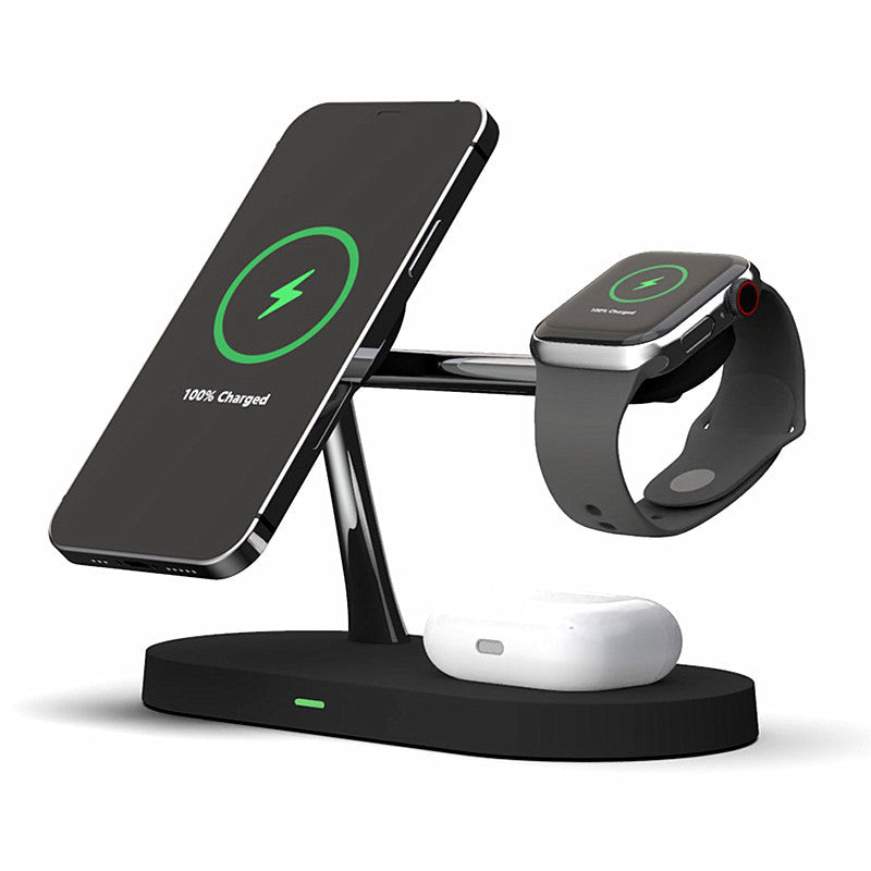 Multifunctional Five-In-One Magnetic Wireless Charging Phone Holder Charger