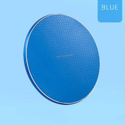 Round Mobile Phone Wireless Charger Ultra thin 10w Aluminum Alloy