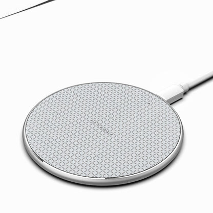 Round Mobile Phone Wireless Charger Ultra thin 10w Aluminum Alloy