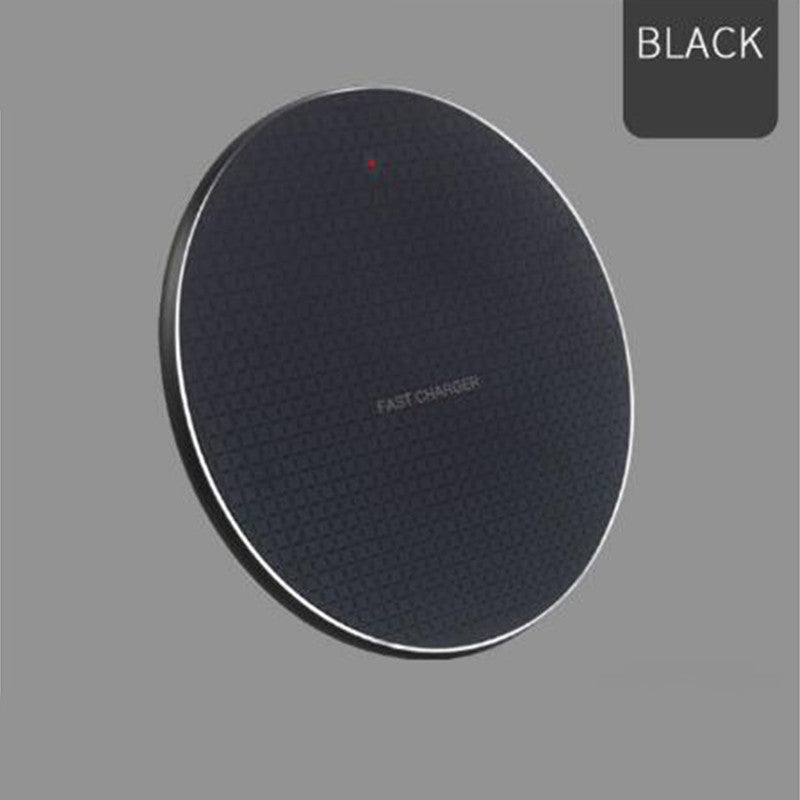 Round Mobile Phone Wireless Charger Ultra thin 10w Aluminum Alloy