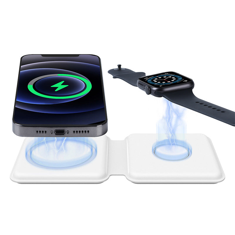 2 in 1 Magnetic Absorption Wireless Charging 15W Quick Charging Applicable