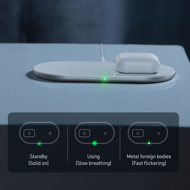 Minimalist Two In One Wireless Charger Set Fast Charger