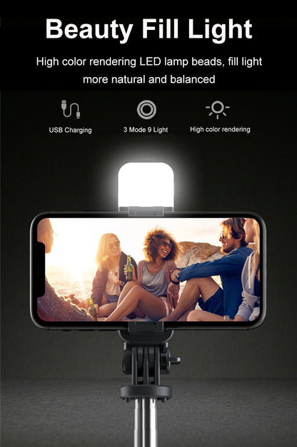 3 in1 Bluetooth Wireless Selfie Stick Tripod 102cm Foldable & Monopods