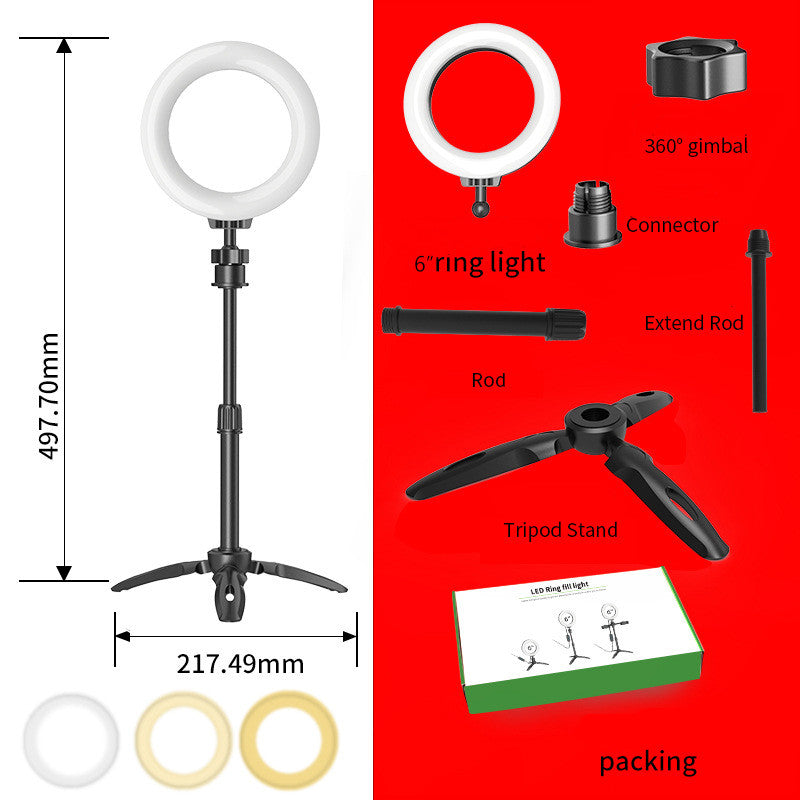 LED Photography Fill Lighting With Tripod Stand Camera