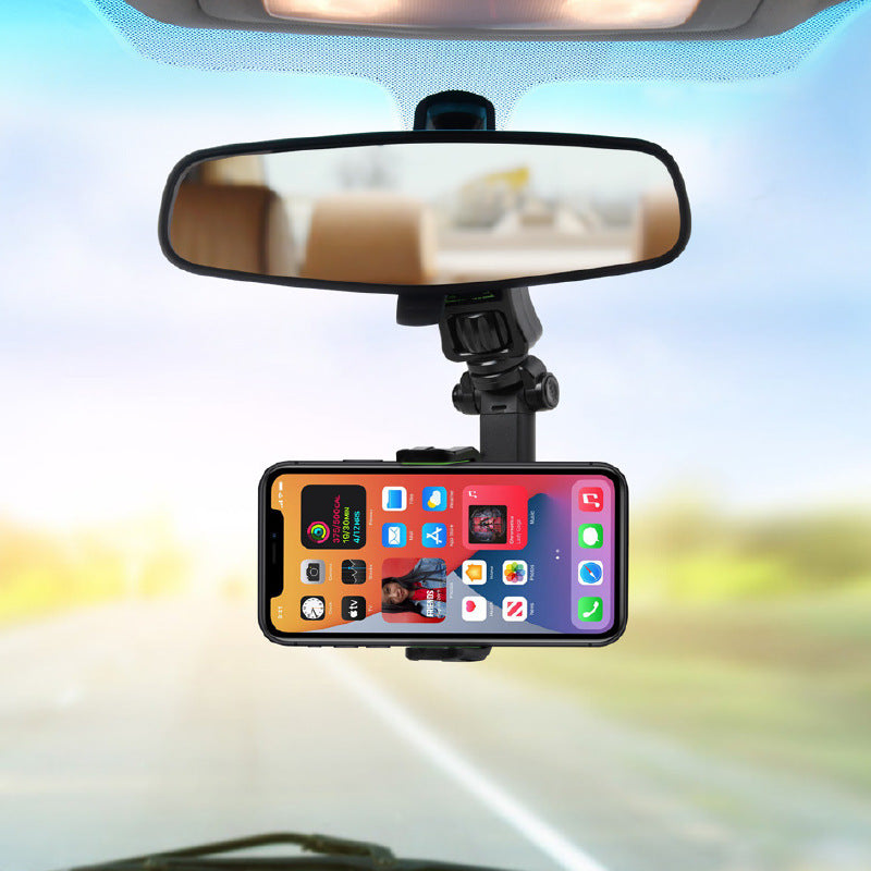 Car Mobile Phone Holder Rear View Mirror Bracket AR Navigation Pillow