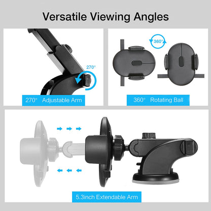 Car Phone Holder Long Rod Telescopic Car Dashboard