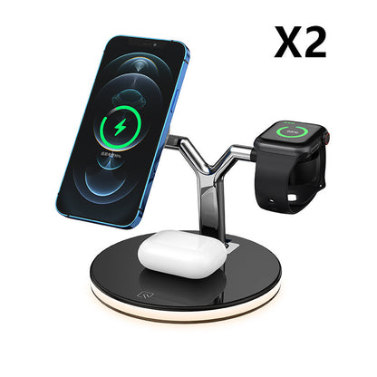 3 in 1 Magnetic Wireless Charger 15W Fast Charging Station For Magsafe Chargers