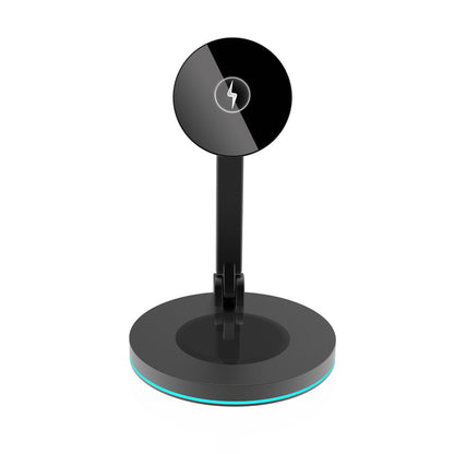 2 in 1 Magnetic Wireless Charger Stand For Mini Pro Max Fast Charging