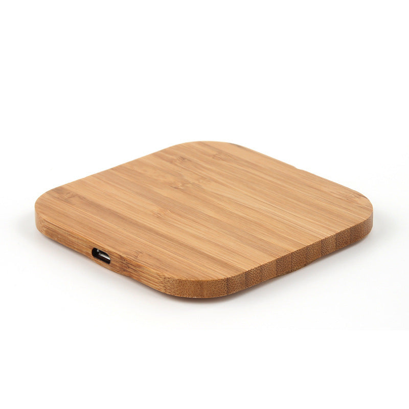 Bamboo Square Mobile Phone Wireless Fast Charging Charger