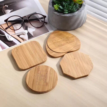 Bamboo Square Mobile Phone Wireless Fast Charging Charger