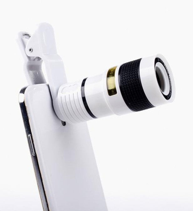 Zoom Mobile Phone Clip-On Retractable Telescope Camera Lens