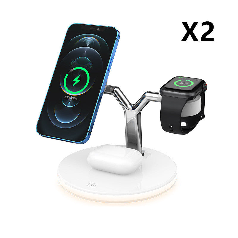 3 in 1 Magnetic Wireless Charger 15W Fast Charging Station For Magsafe Chargers