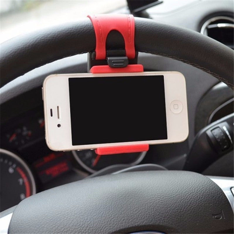 Car Steering Wheel Phone Clip Mount Holder Universal Stand Bracket