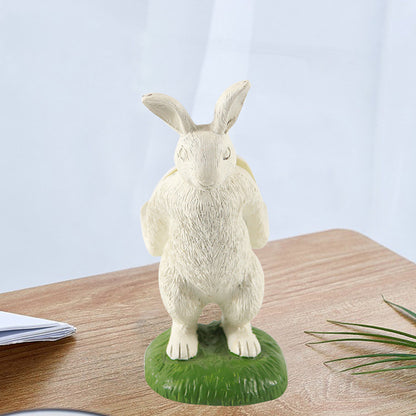 White Rabbit Mobile Phone Holder Resin Crafts