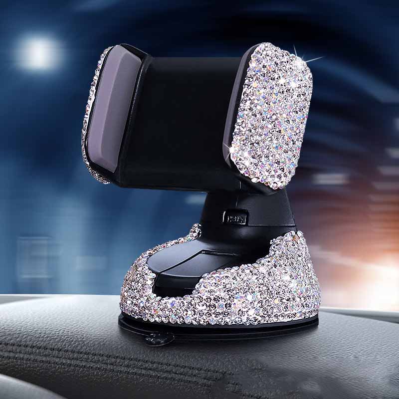 Multifunctional Air Outlet Diamond-encrusted Car Phone Holder