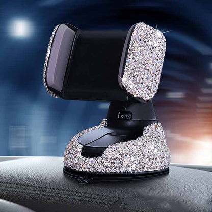 Multifunctional Air Outlet Diamond-encrusted Car Phone Holder