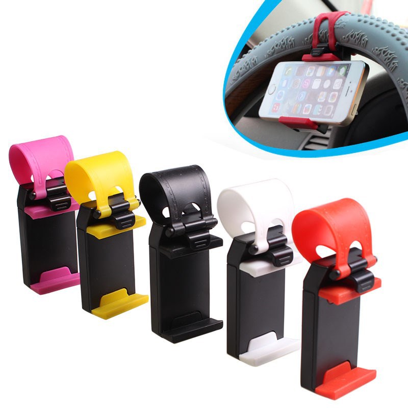 Car Steering Wheel Phone Clip Mount Holder Universal Stand Bracket