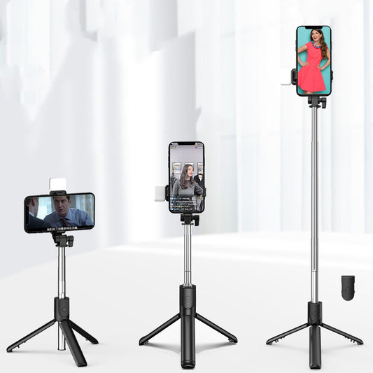 Bluetooth Fill Light Selfie Stick Outdoor Live Broadcast Integrated Tripod Phone Holder