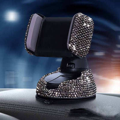 Multifunctional Air Outlet Diamond-encrusted Car Phone Holder