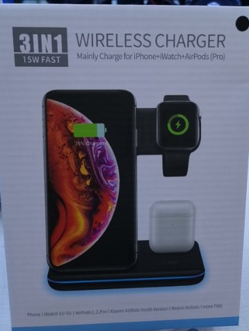 Mobile Phone Watch Earphone Wireless Charger 3 In 1 Wireless Charger Stand