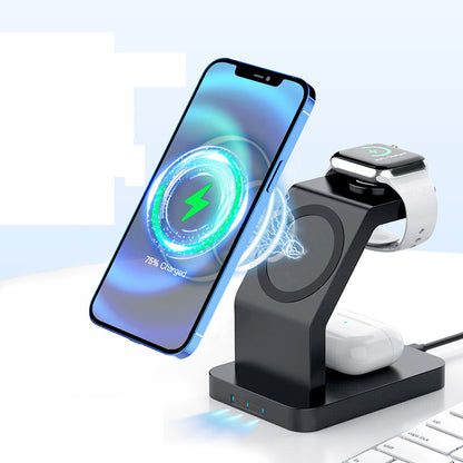 Wireless Charger Three In One Mobile Phone Creative Desktop Stand